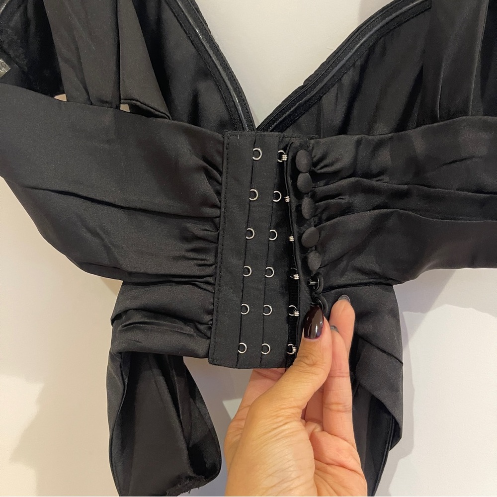 Danielle Guizio Black Cutout Mini Dress - Picture 4 of 10